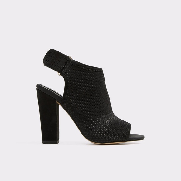 Aldo Shoes - Steve Madden Dirrasa Black Peep Toe